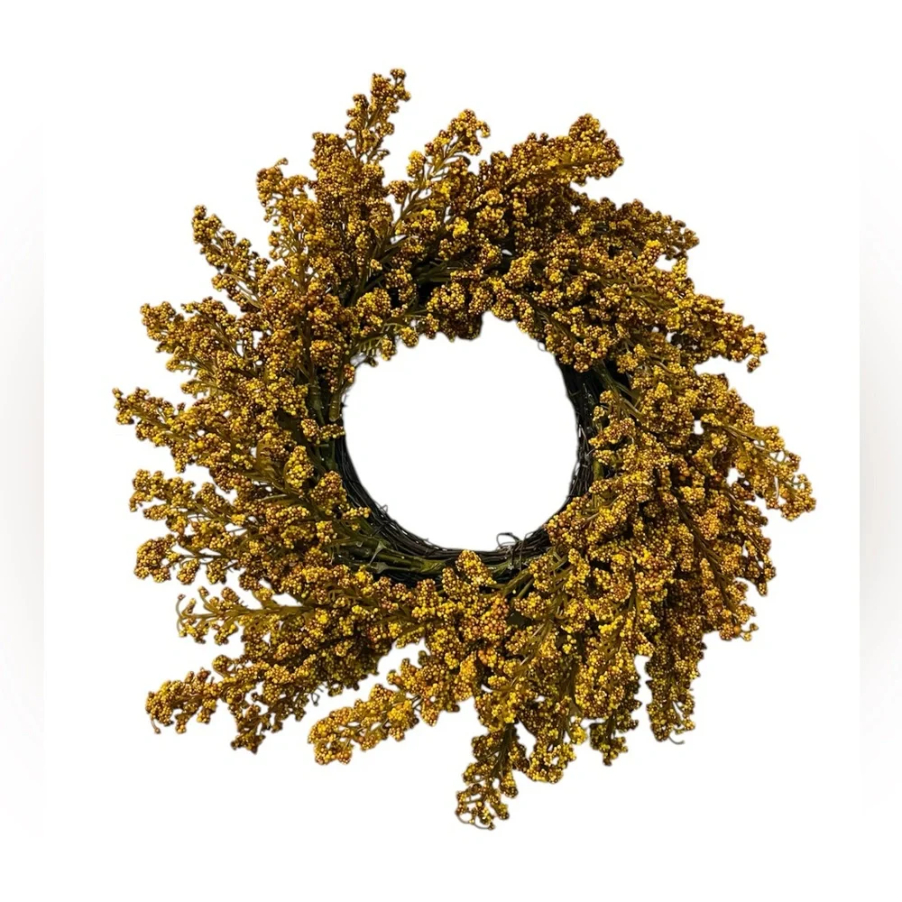 Room Essentials - Faux Goldenrod Fall Mini Wreath